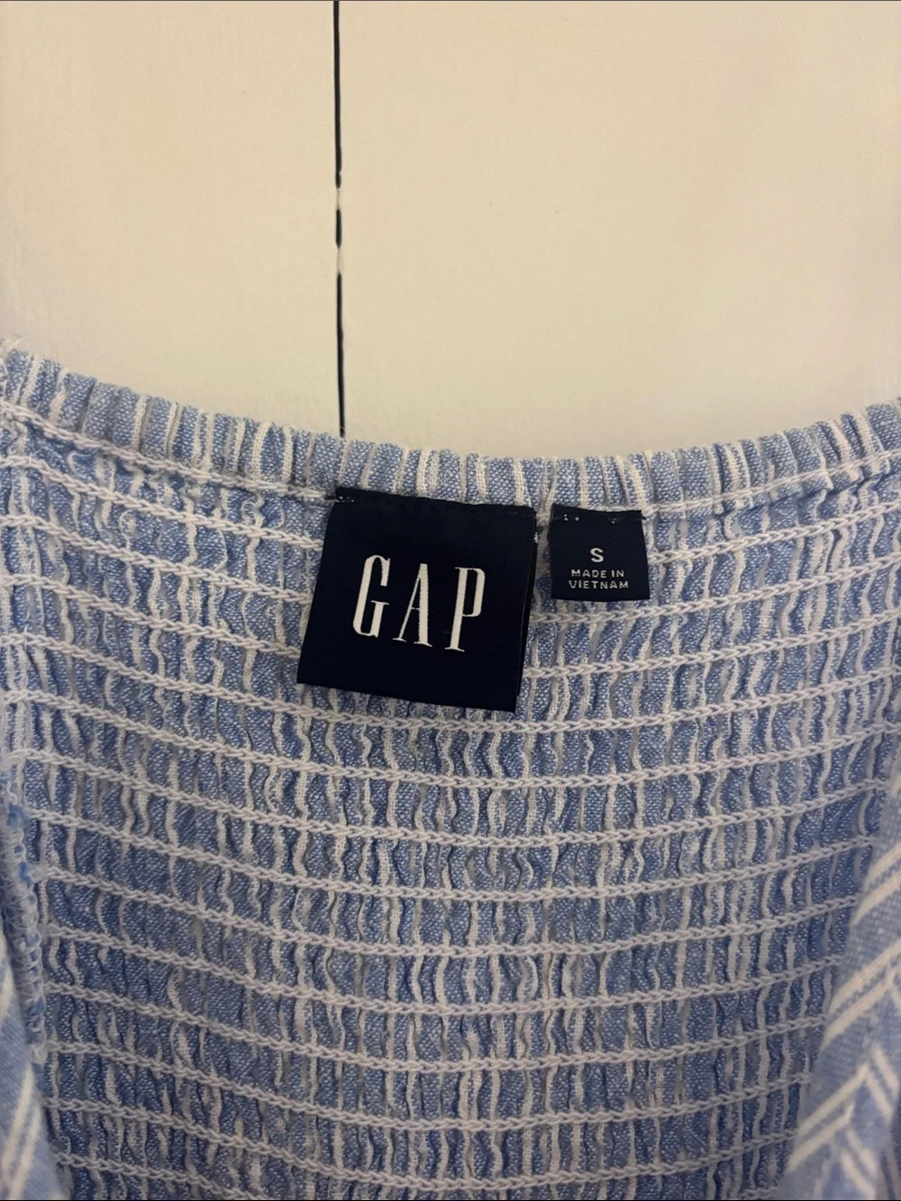 GAP Blue and White Striped Sundress